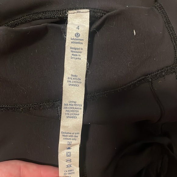 Lululemon Athletica Liberty Spandex Shorts Size 4 - Picture 6 of 6